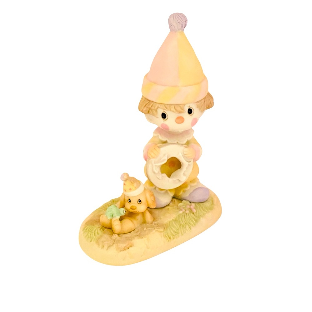 Precious Moments Figurine 
The Lord Will Carry You Through 
Clown Figurine